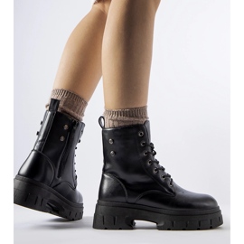 Black workers' boots with a thicker Melicucca sole 1 Black workers' boots with a thicker Melicucca sole 1