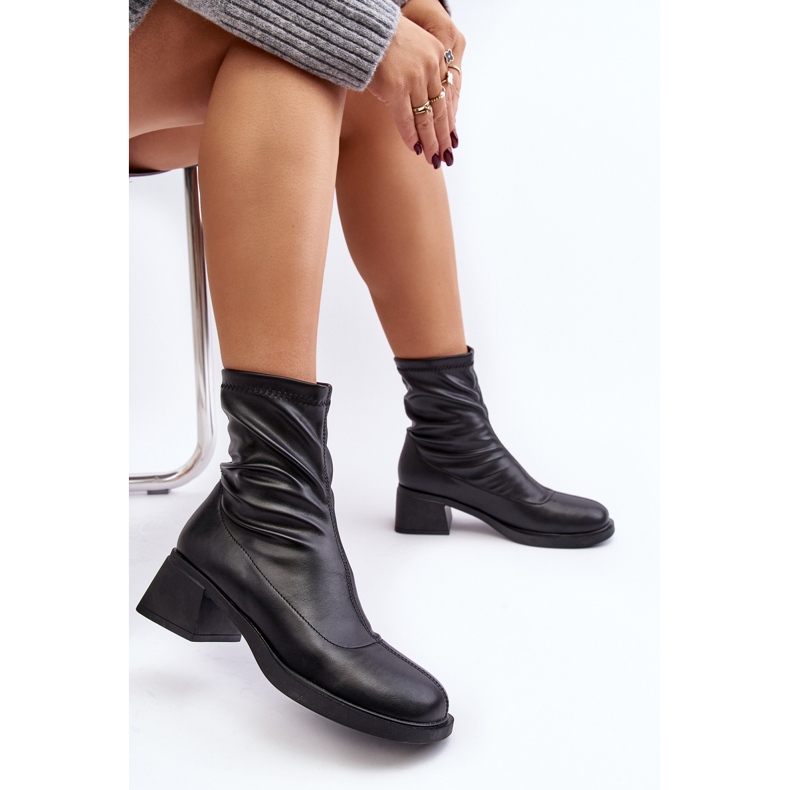 Women's Low Heel Boots Black Aphroteia 2