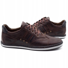 Polbut Men's casual shoes 1801 dark brown 1