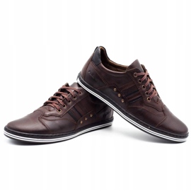 Polbut Men's casual shoes 1801 dark brown 2