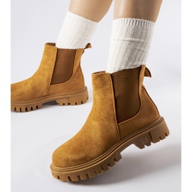 Davenport caramel slip-on ankle boots brown 1