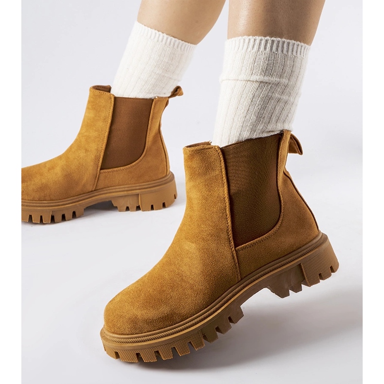 Davenport caramel slip-on ankle boots brown 1