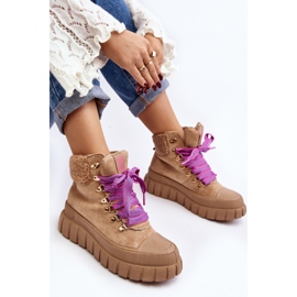 Brown Ralotta Insulated Trapper Boots On A Thick Sole 1