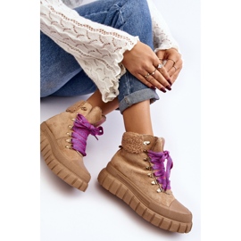 Brown Ralotta Insulated Trapper Boots On A Thick Sole 2