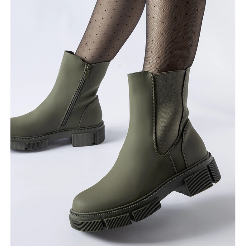 Green insulated Sorbo rubber ankle boots 1 Green insulated Sorbo rubber ankle boots 1