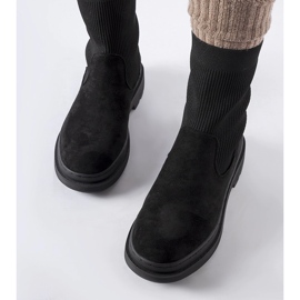 Black massive sock boots from Hawkins 1