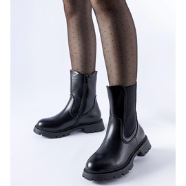 Black insulated classic Pleasanton ankle boots 1