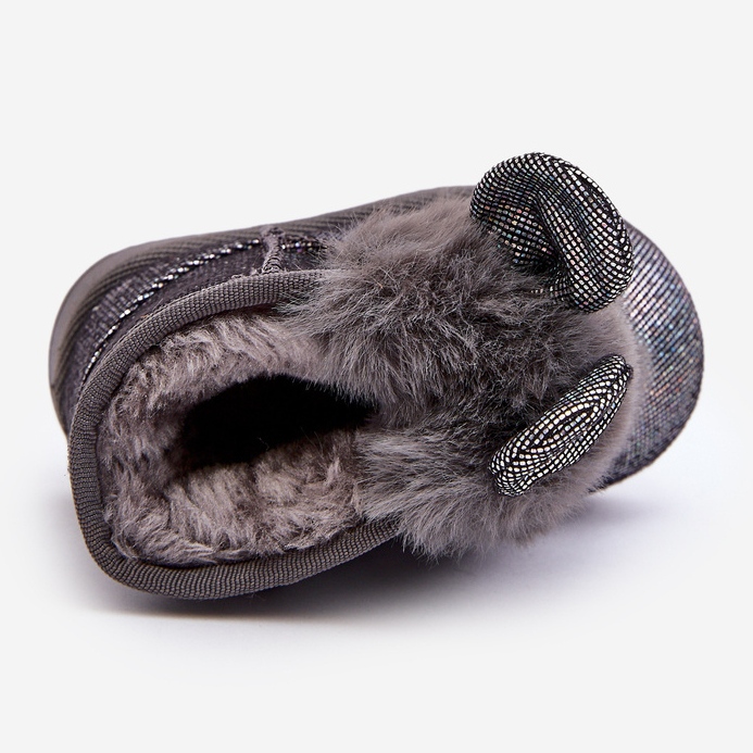 Children's Snow Boots Insulated with Fur, Gray Betty, with Ears grey 1 Children's Snow Boots Insulated with Fur, Gray Betty, with Ears grey 1