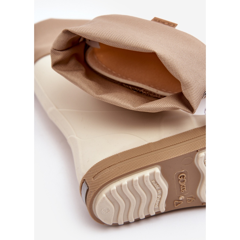 Lemigo Wave Gokids 983 Children's Wellington Boots with Collar, Beige 1 Lemigo Wave Gokids 983 Children's Wellington Boots with Collar, Beige 1