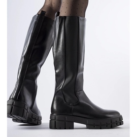 Black insulated Ceredano flat boots 1