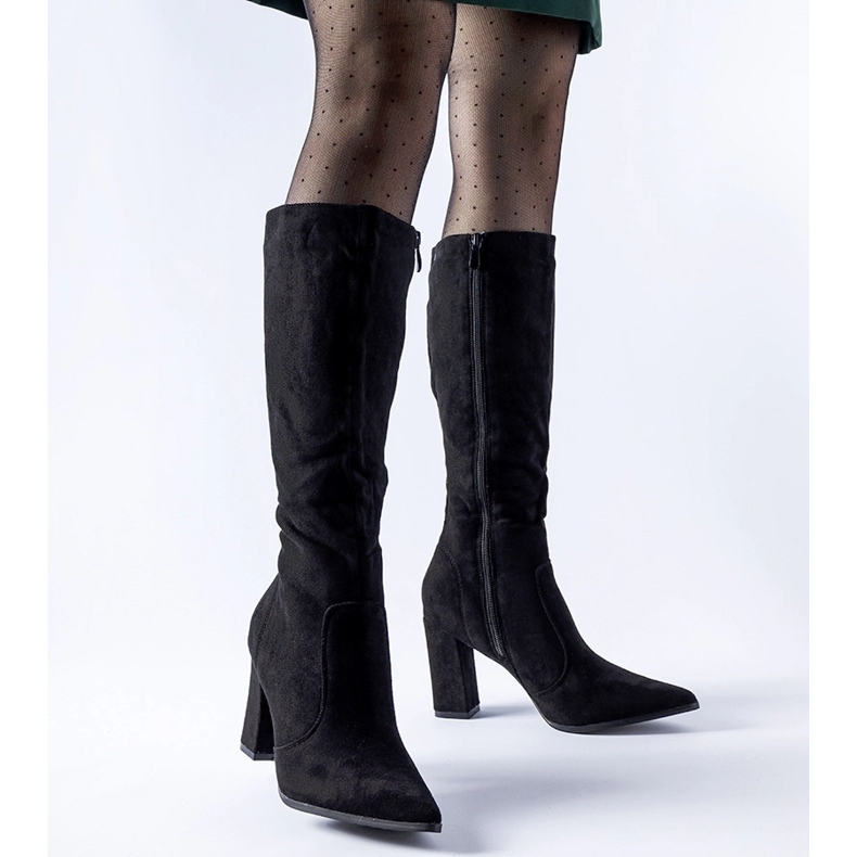 Black classic Altona pointed-toe boots 1