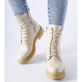 Beige insulated Heights boots 1