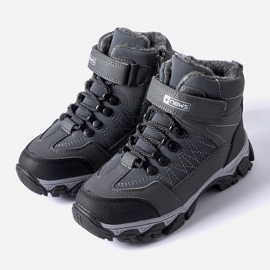 Gray insulated Crispino children's boots grey 1