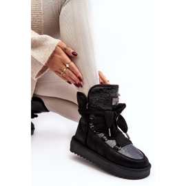 Women's Snow Boots With Bindings D.Franklin DFSH370006 Black 1