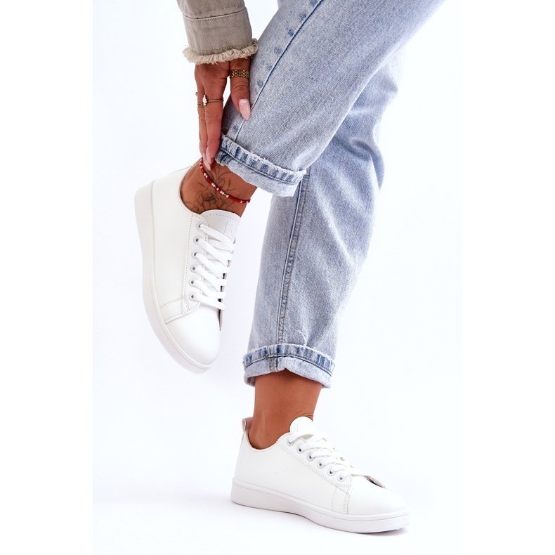 News Women's Leather Classic Sneakers White Unlimited 3