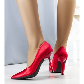 Red elegant Kamden heels 1