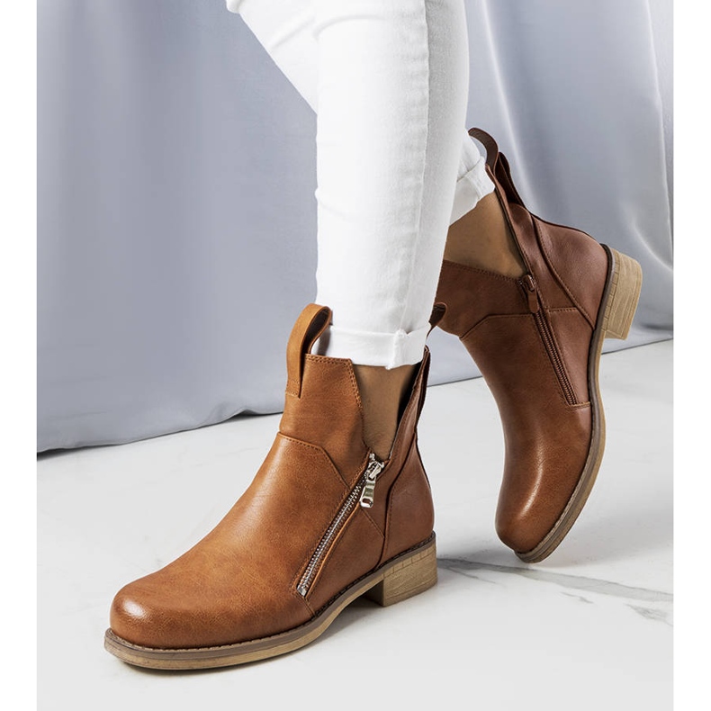 BM Pat brown cut-out ankle boots 1