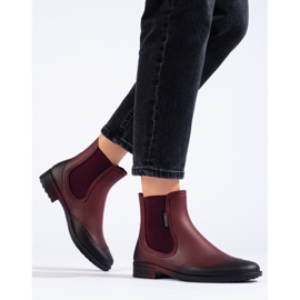 Women's burgundy T.Sokolski chelsea boots red 1