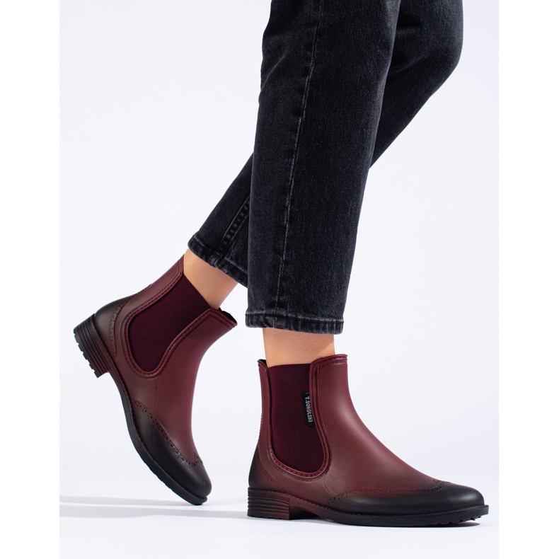 Women's burgundy T.Sokolski chelsea boots red 1