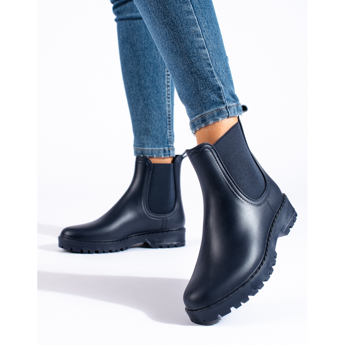 Black chelsea store boot wellies