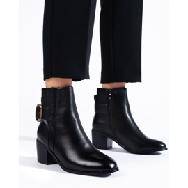 SHELOVET Elegant black high-heeled ankle boots 1 SHELOVET Elegant black high-heeled ankle boots 1