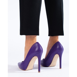 Purple Shelovet high-heeled pumps 1