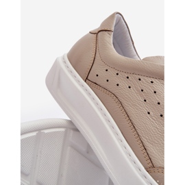 Men's Leather Sports Shoes Zazoo 1544 Beige 2 Men's Leather Sports Shoes Zazoo 1544 Beige 2