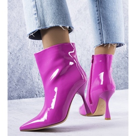 PA1 Pink patent leather heeled boots from Mariette 1 PA1 Pink patent leather heeled boots from Mariette 1