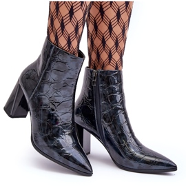 Patent ankle boots S.Barski MR870-58 Navy blue 4