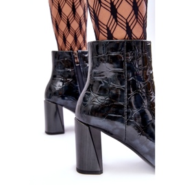 Patent ankle boots S.Barski MR870-58 Navy blue 3