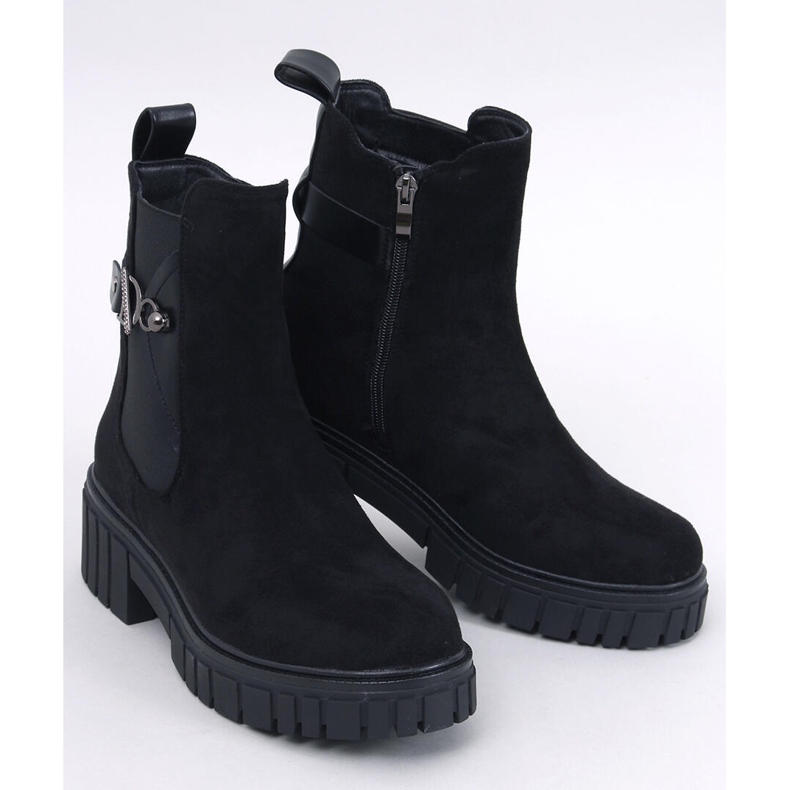 Errol Black platform Chelsea boots 1