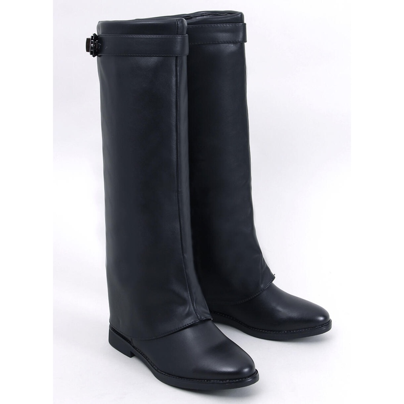 Annse Black double-cut boots 1