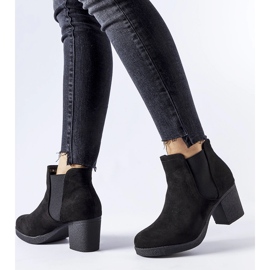 Black Trevano slip-on ankle boots 1