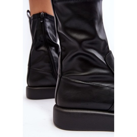 Women's Platform Boots, Eco-leather, Black Algedi 1 Women's Platform Boots, Eco-leather, Black Algedi 1