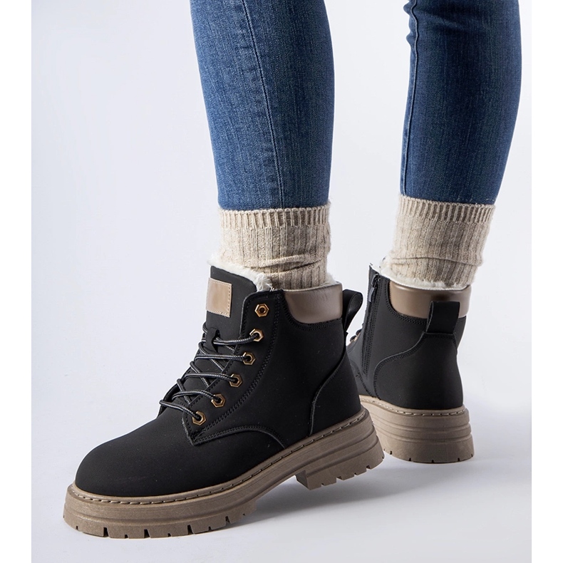 Black insulated Mcwhorter boots 1