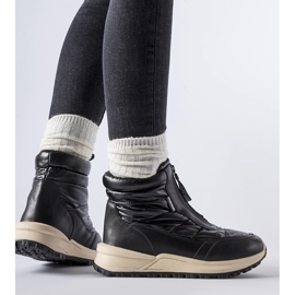 Ritter black insulated snow boots with zipper 1