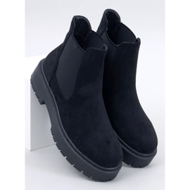 Villes Black platform Chelsea boots 1
