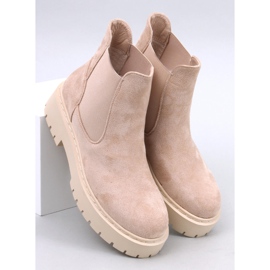 Villes Beige platform Chelsea boots 1
