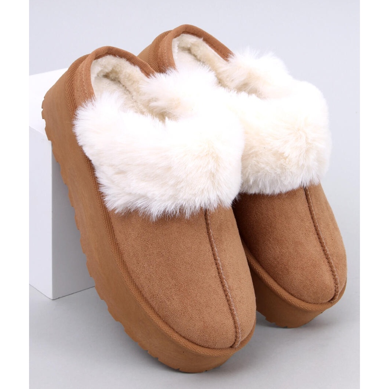 Allod Camel platform snow slippers brown 1
