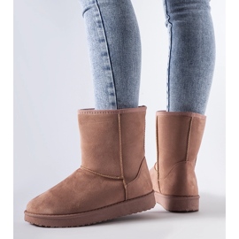 Pink insulated classic Libero snow boots 1