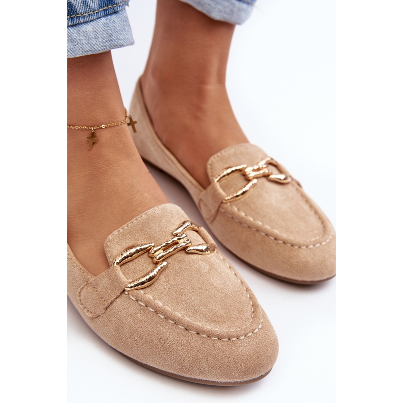 Women's Beige Ghana Loafers With Decoration 2 Women's Beige Ghana Loafers With Decoration 2