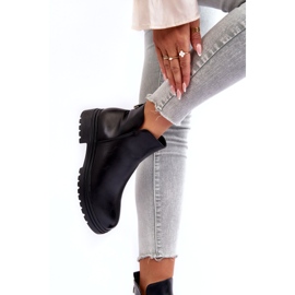 Women's boots eco-leather insulated black 2