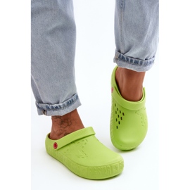Women's Light Flip-Flops Crocs Big Star II275006 Green 2