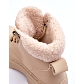 Women's boots with a bright beige sheepskin 2 Women's boots with a bright beige sheepskin 2