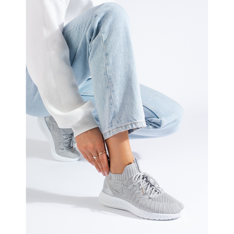 TRENDI Fashionable Gray Sneakers grey 1 TRENDI Fashionable Gray Sneakers grey 1