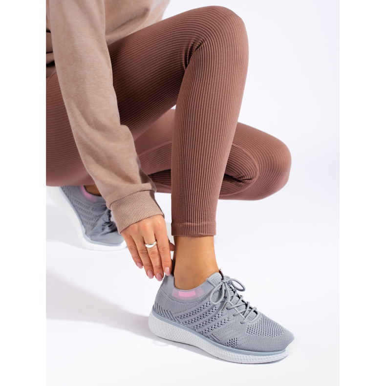 TRENDI Lace-up Sports Shoes grey 1 TRENDI Lace-up Sports Shoes grey 1