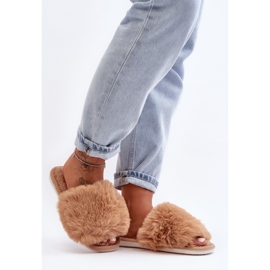 Beige Women's Slippers With Fur Vienitta 2 Beige Women's Slippers With Fur Vienitta 2