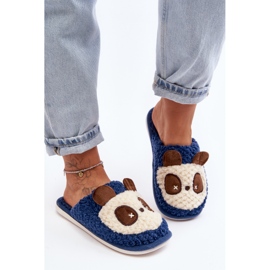 Warm Women's Slippers, Navy Blue Priseth 2 Warm Women's Slippers, Navy Blue Priseth 2