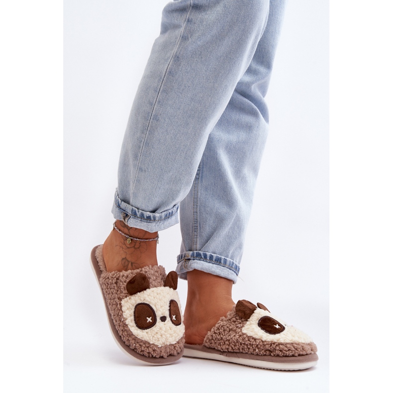 Warm Women's Slippers Brown Priseth 1