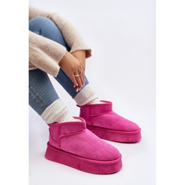 Women's Snow Boots With a Thick Sole, Pink Caliksa 1